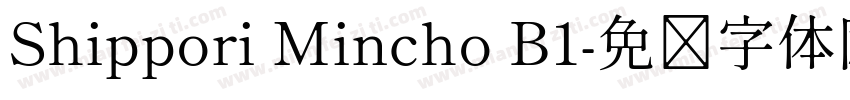 Shippori Mincho B1字体转换